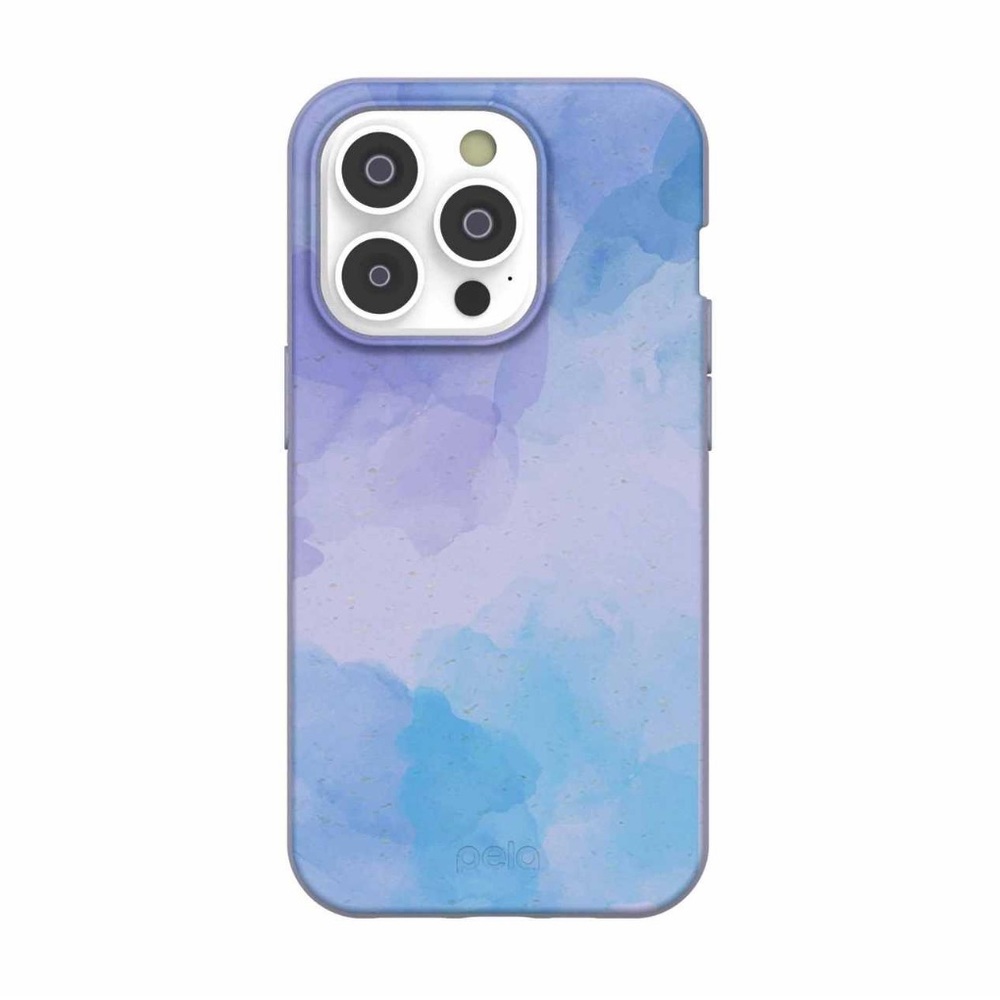 Lavender Blue Reflections iPhone 14 Pro Case with MagSafe Module
